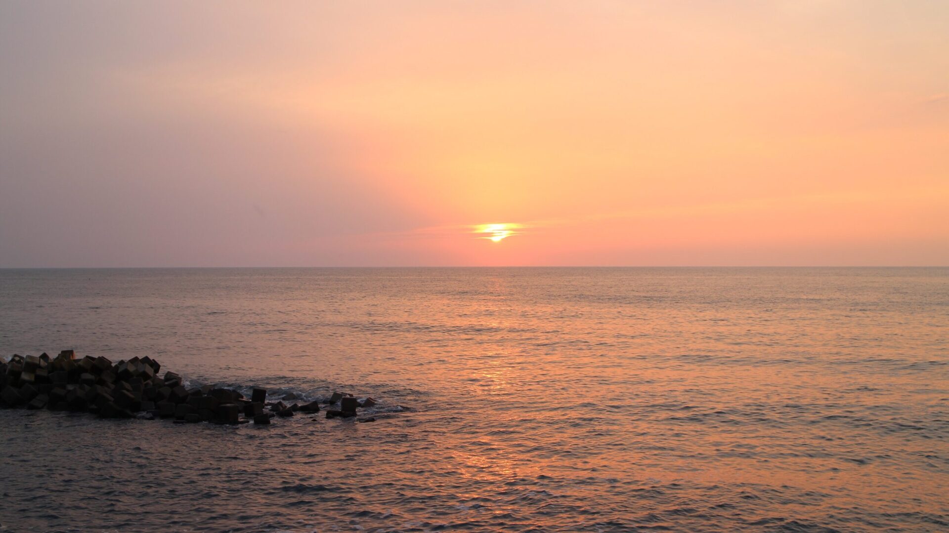 夕日会館から眺めるサンセット