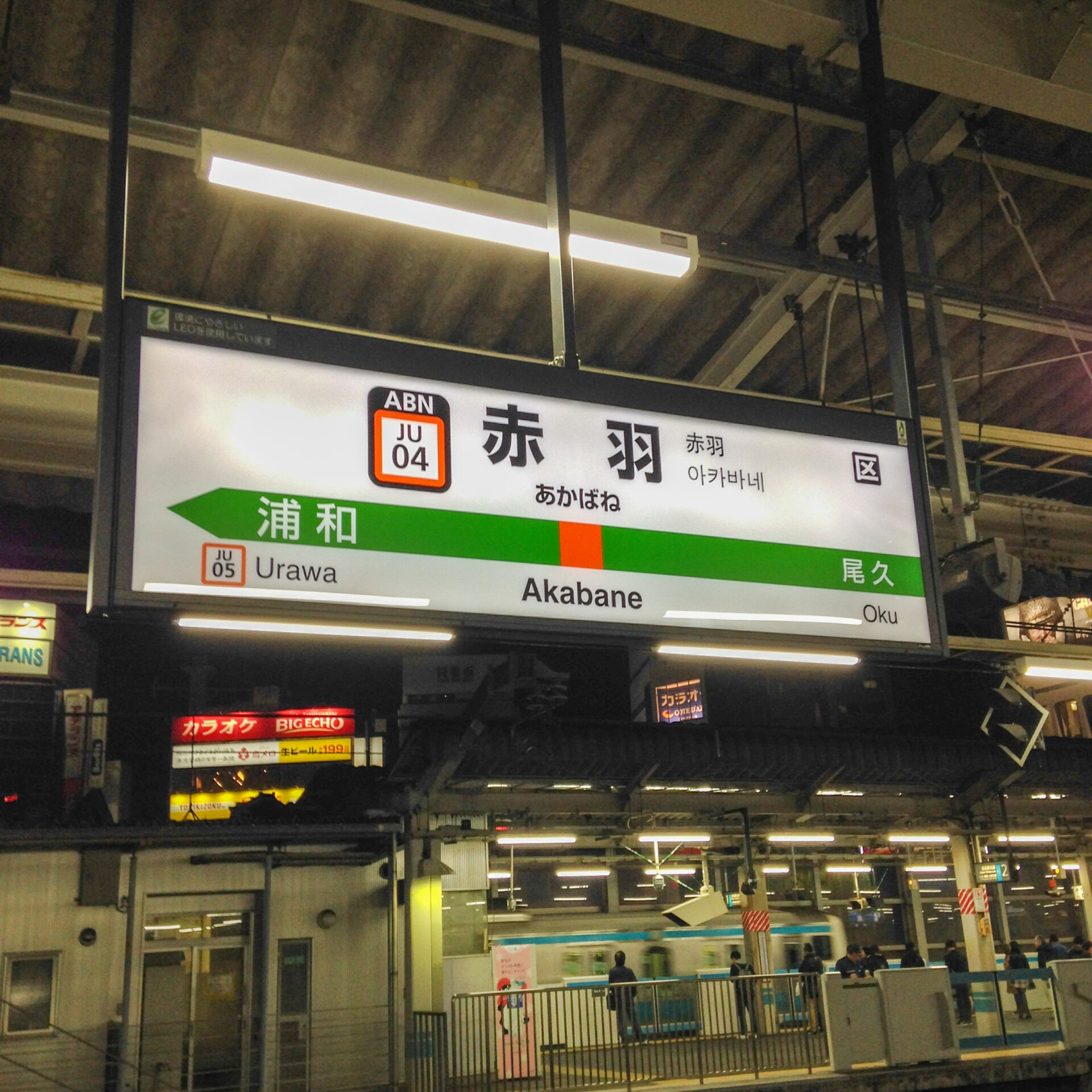 赤羽駅駅名標