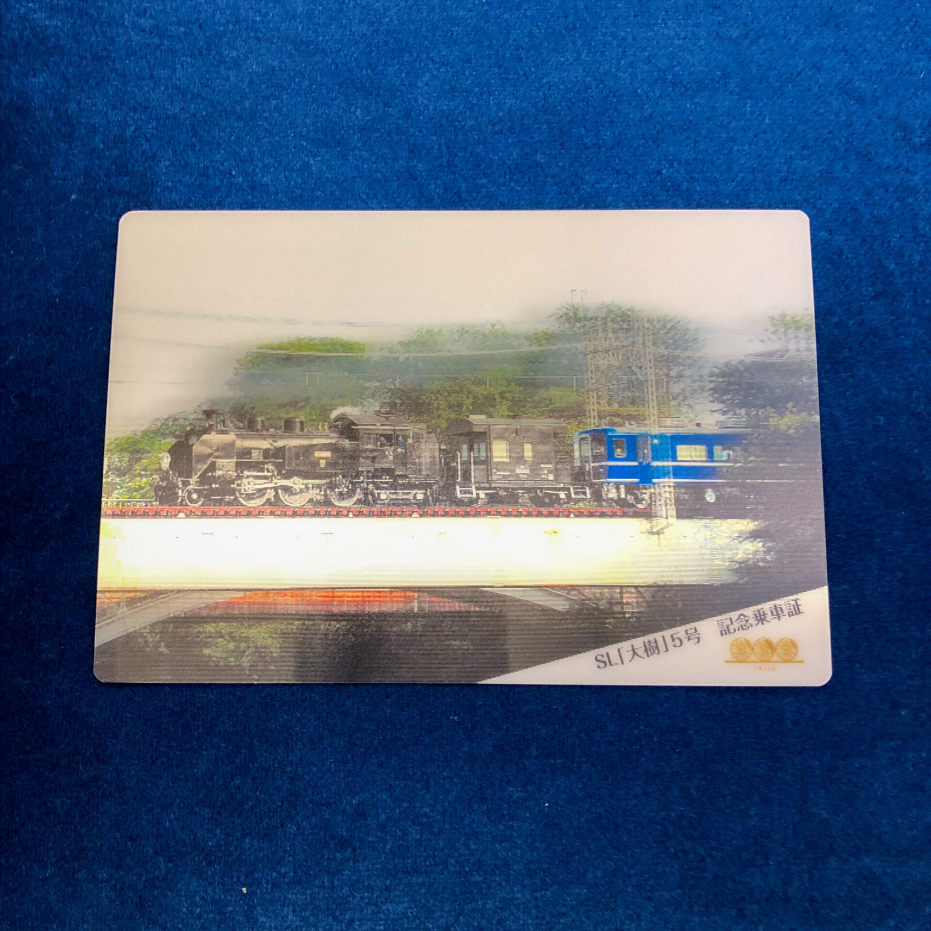 SL大樹記念乗車証