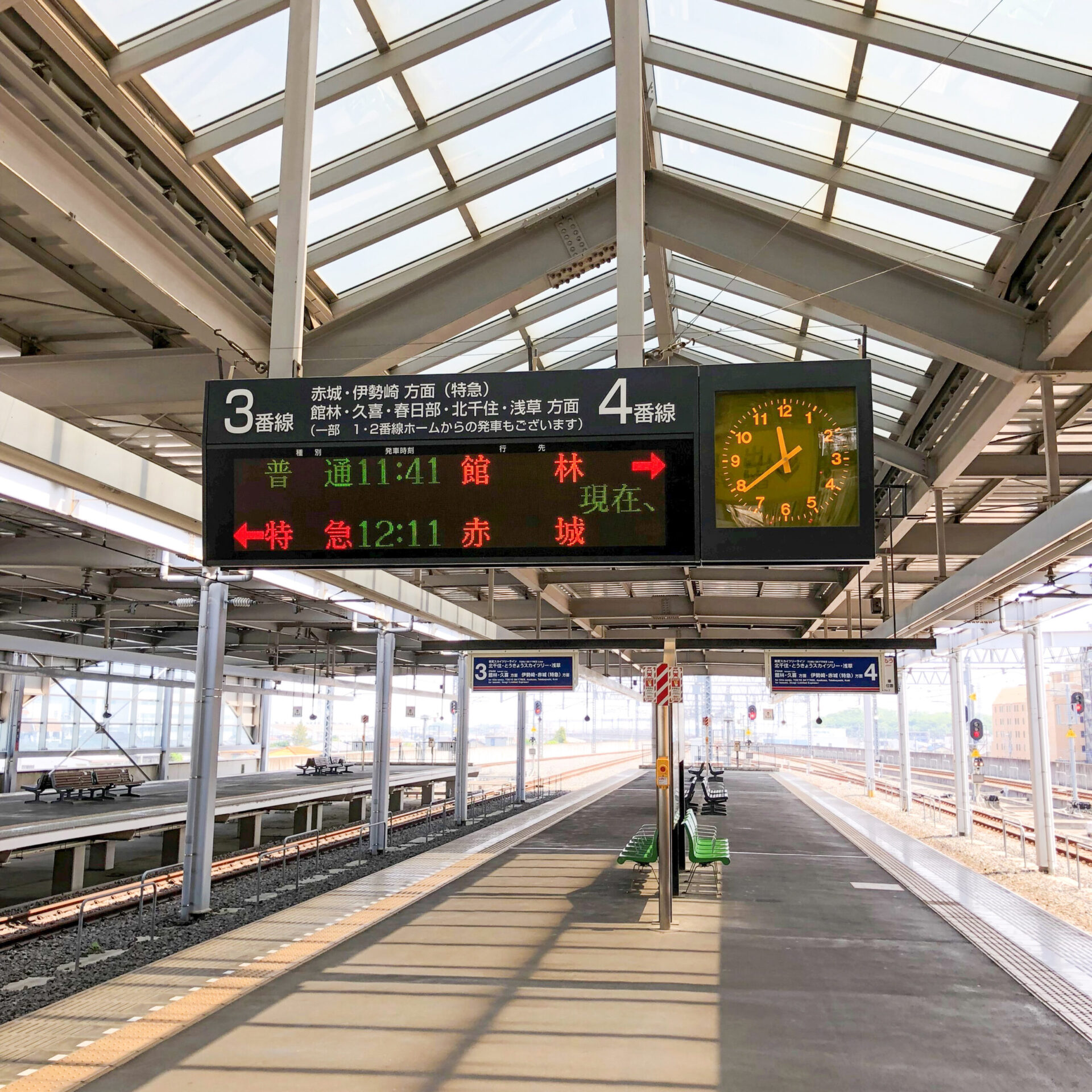 太田駅ホーム