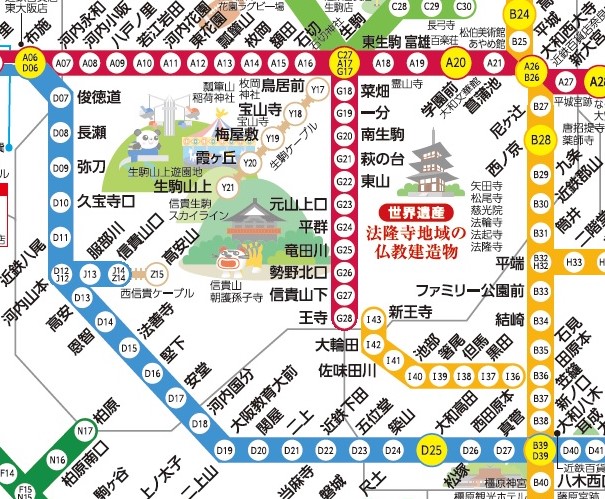 近鉄路線図