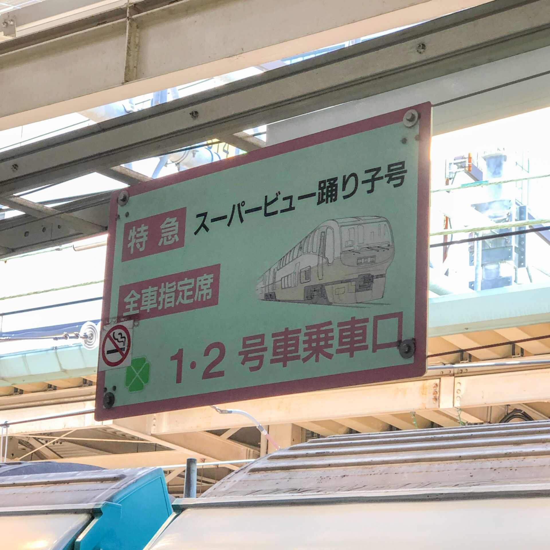 スーパービュー踊り子号乗車位置案内