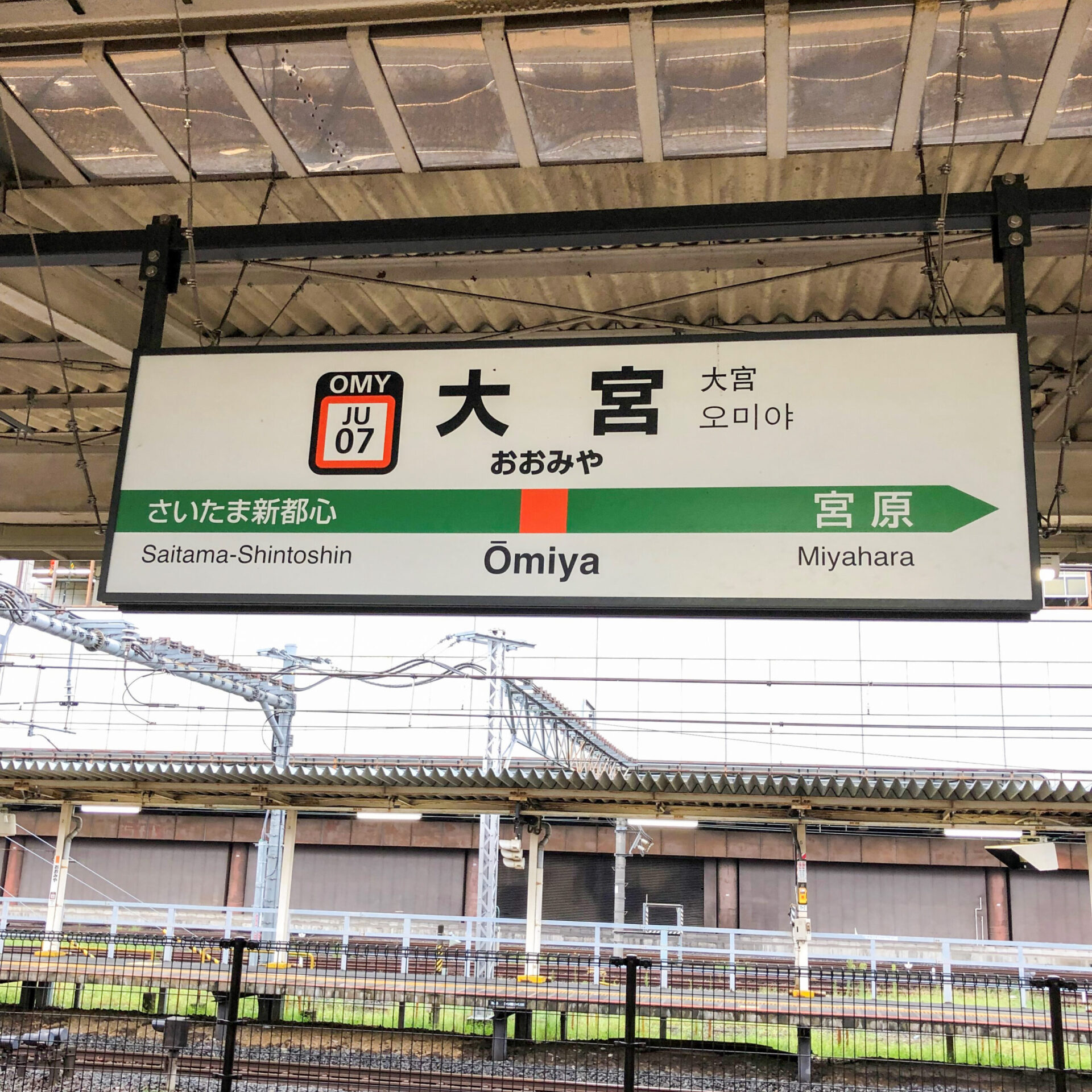 大宮駅駅名標