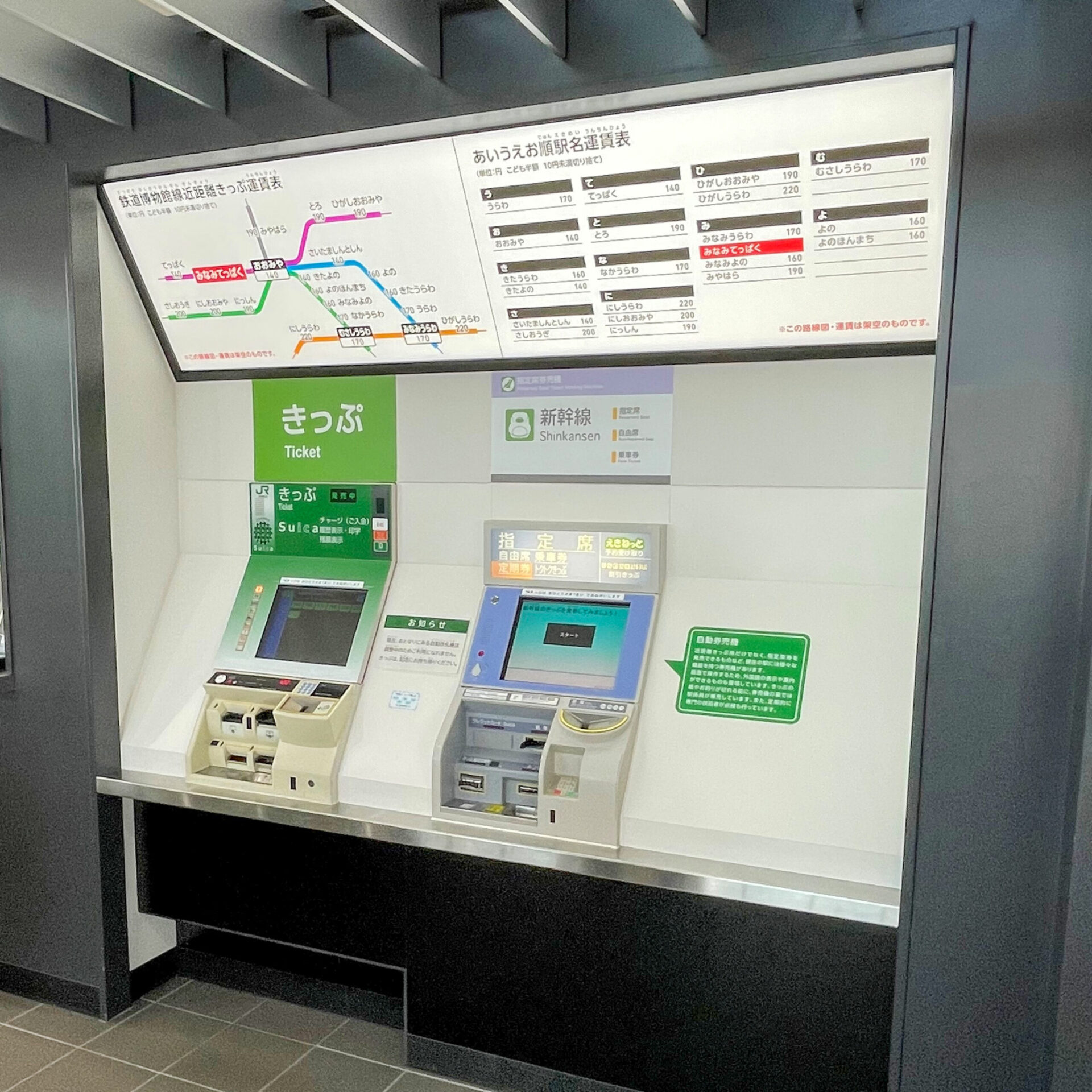 鉄道博物館券売機操作体験