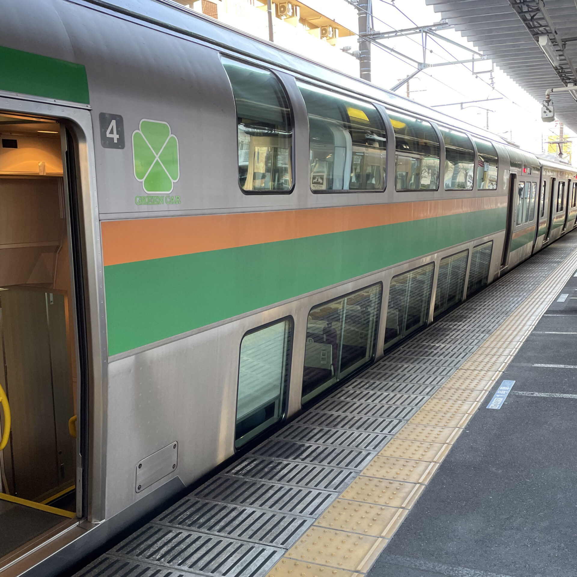 上野東京ラインを走るグリーン車