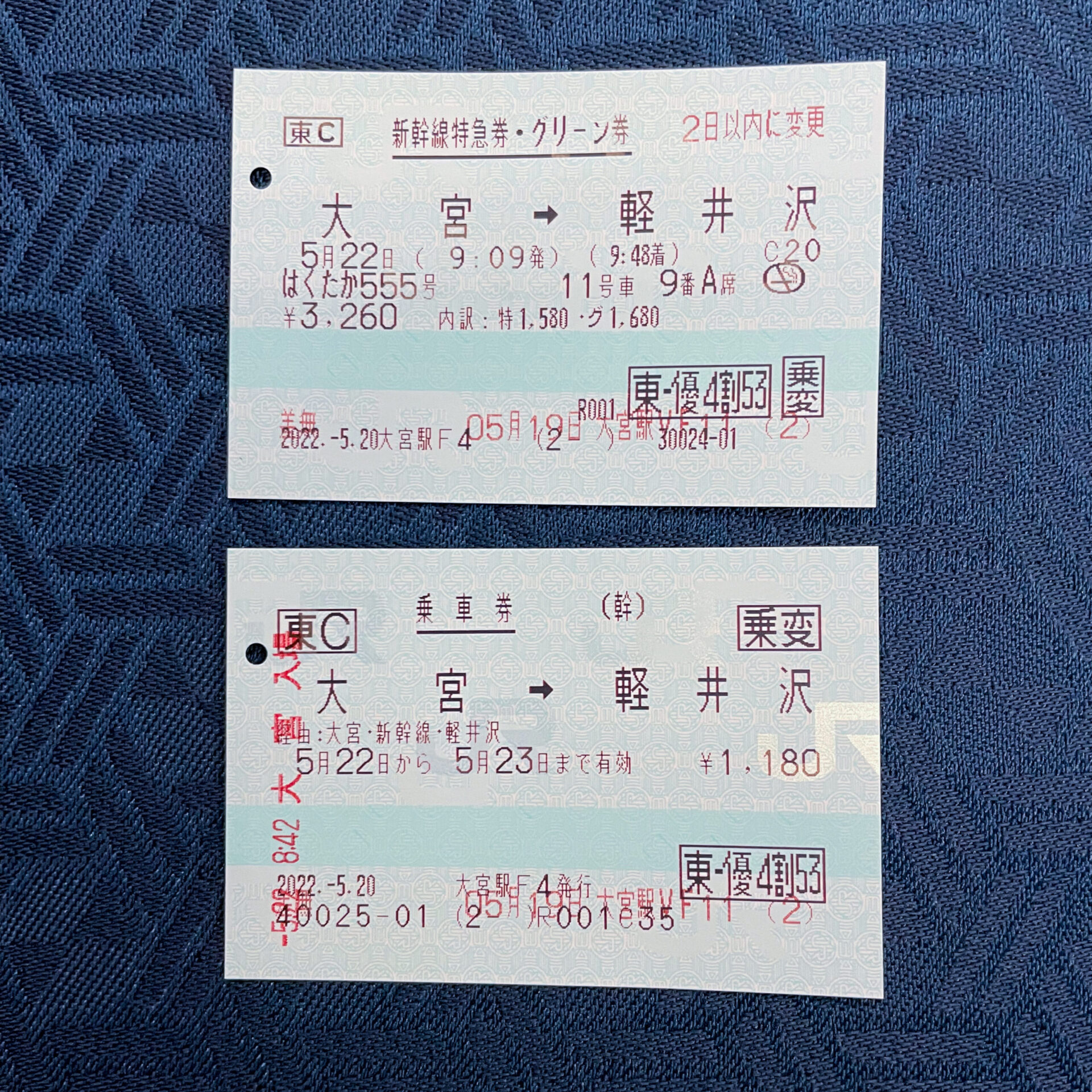 株主優待割引紙のきっぷ