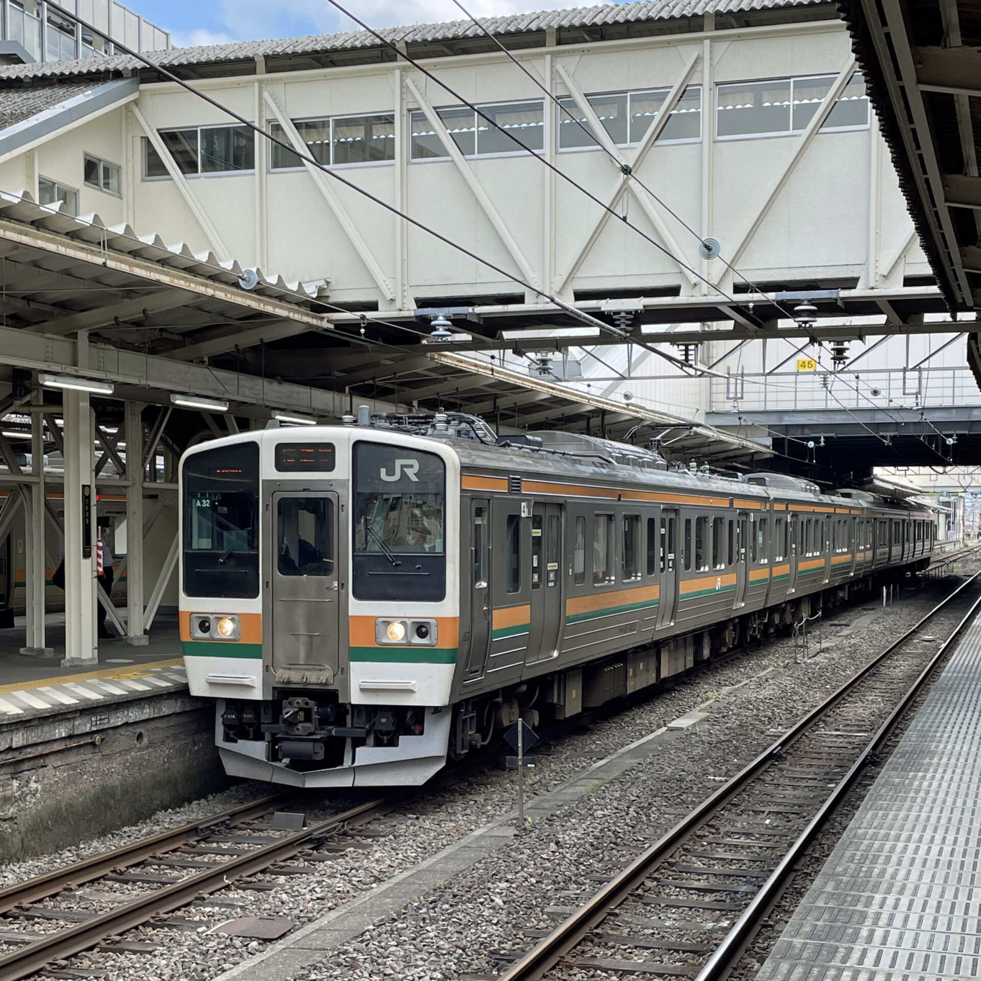 両毛線普通列車高崎駅にて