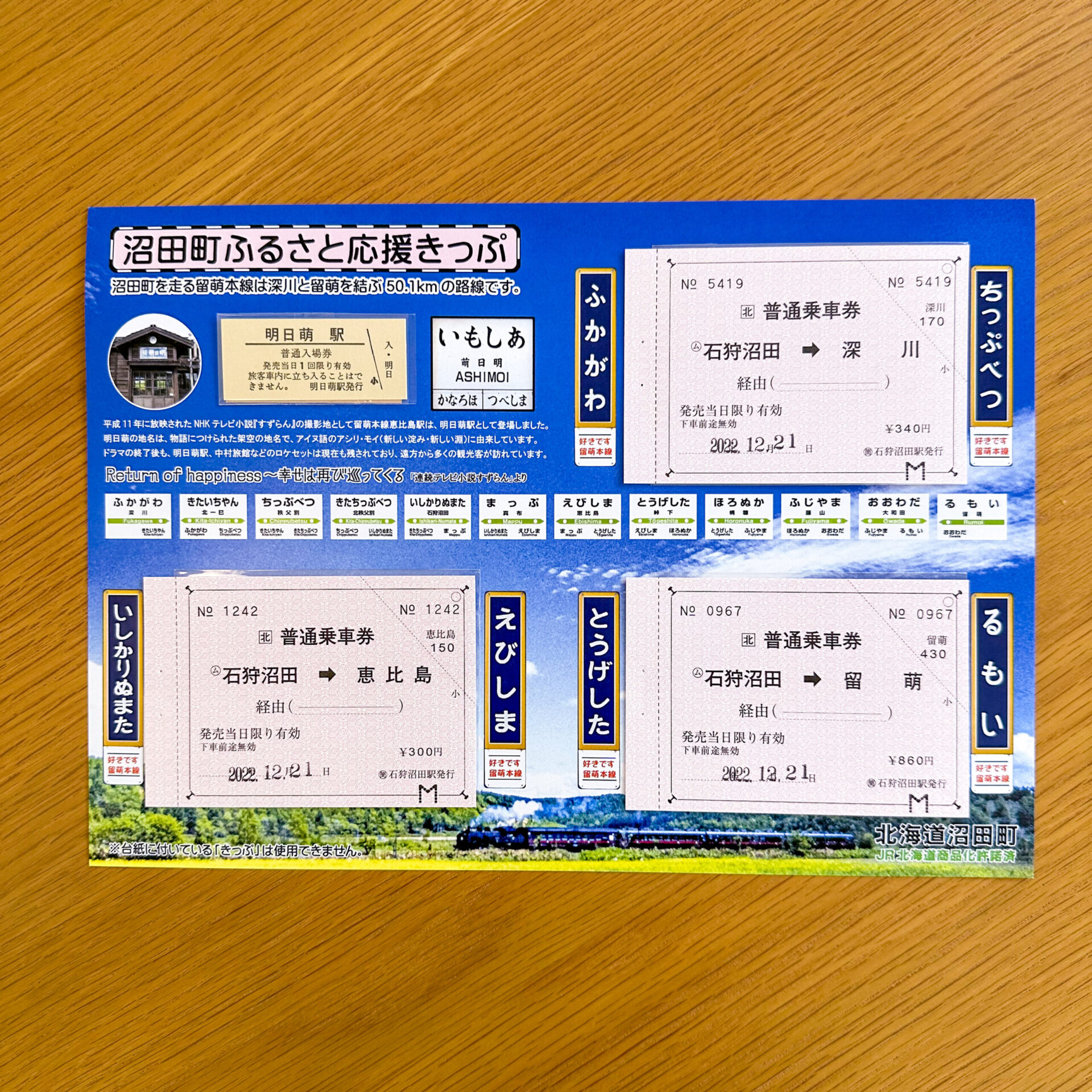 沼田町ふるさと応援きっぷ