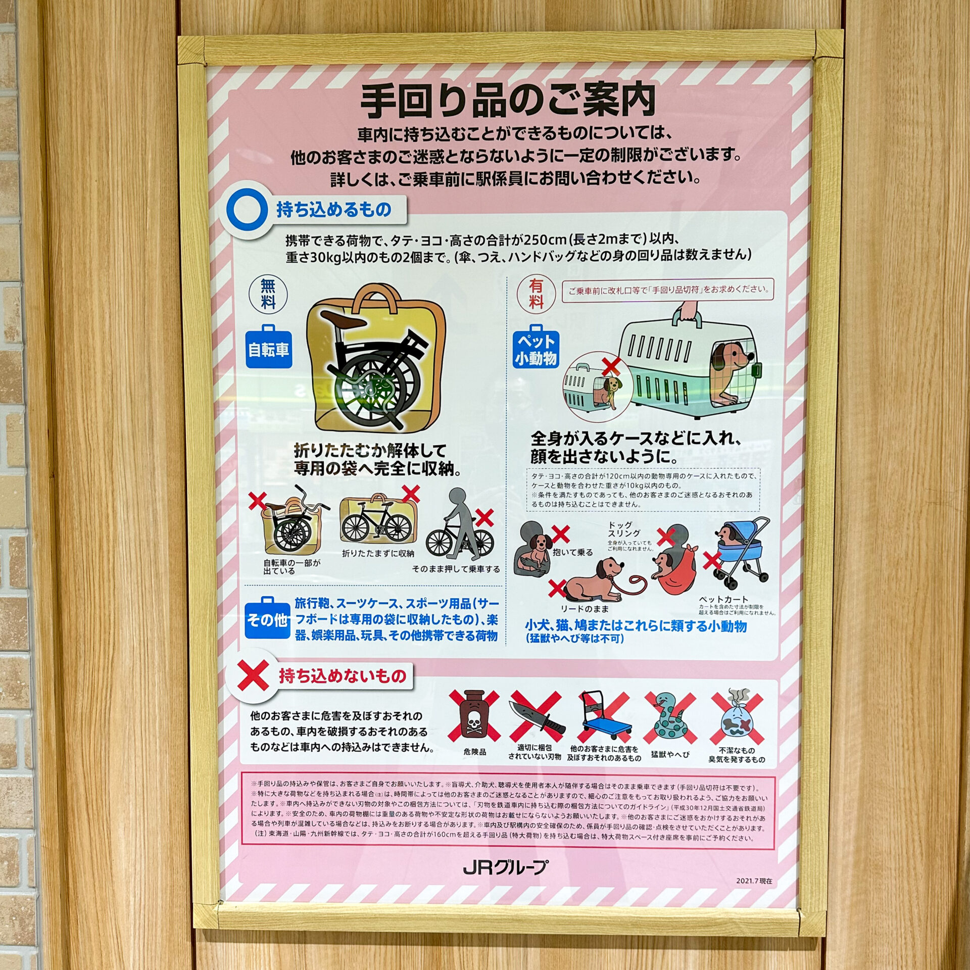手回り品のご案内