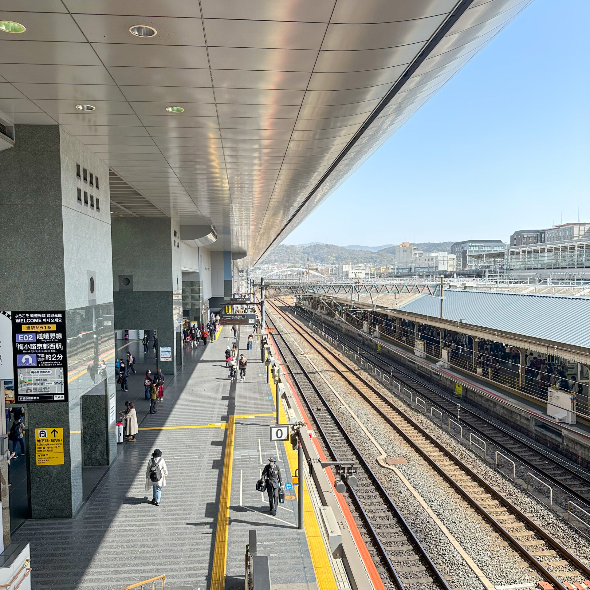 京都駅0番線ホーム