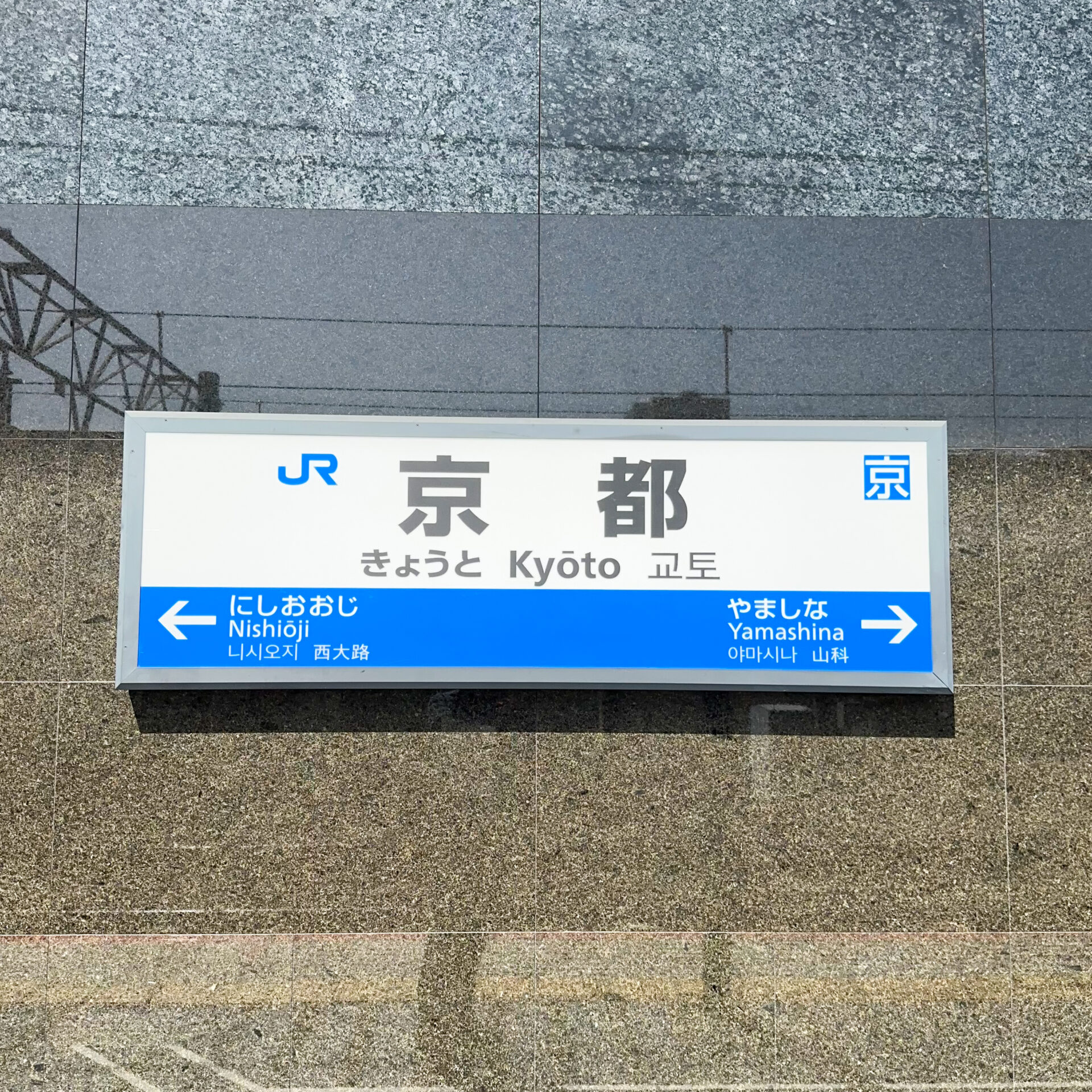 京都駅駅名標
