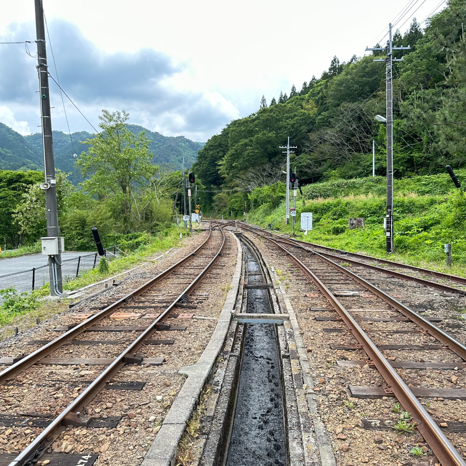 出雲坂根駅構内