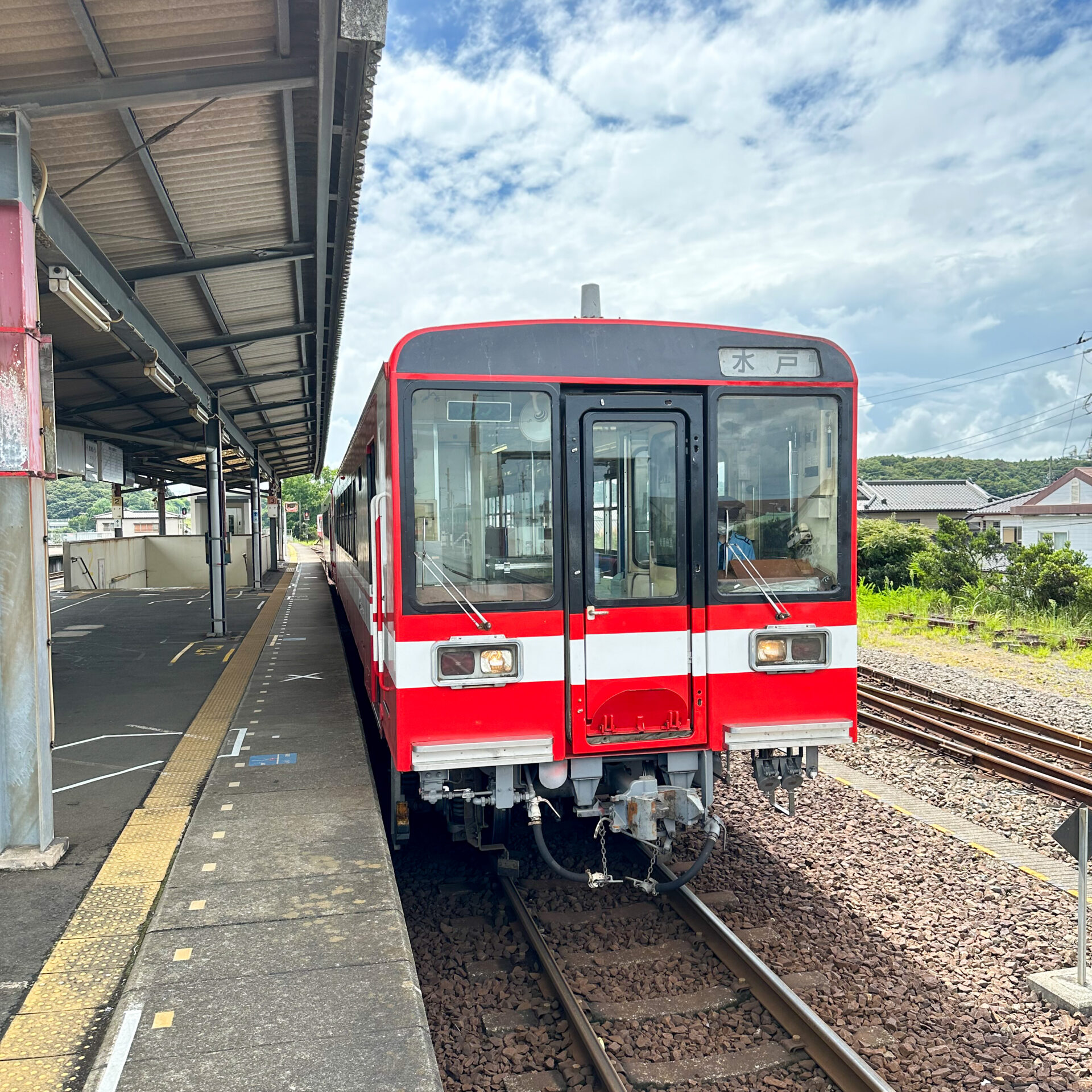 鹿島臨海鉄道普通列車大洗駅にて