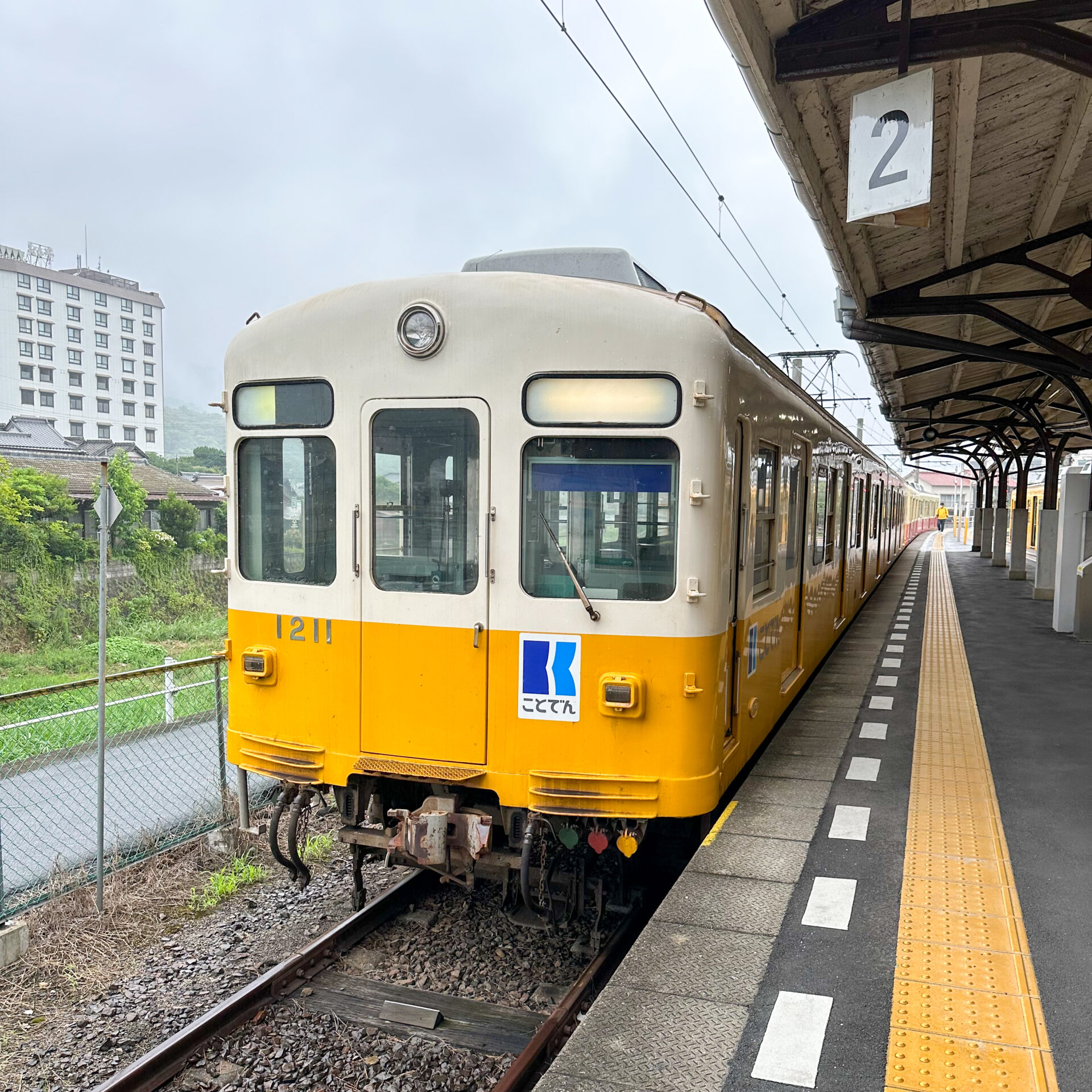 ことでん普通列車琴電琴平駅にて