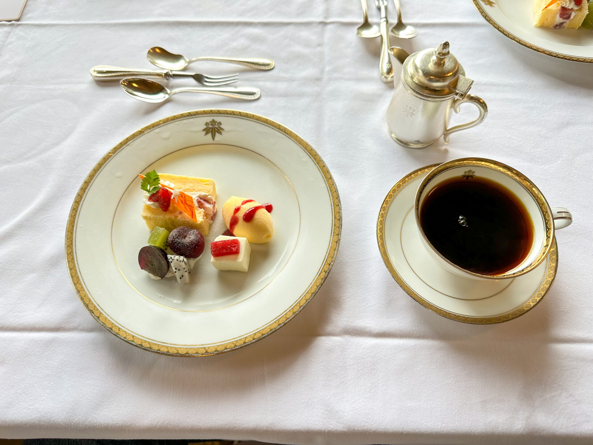 デザートとコーヒー