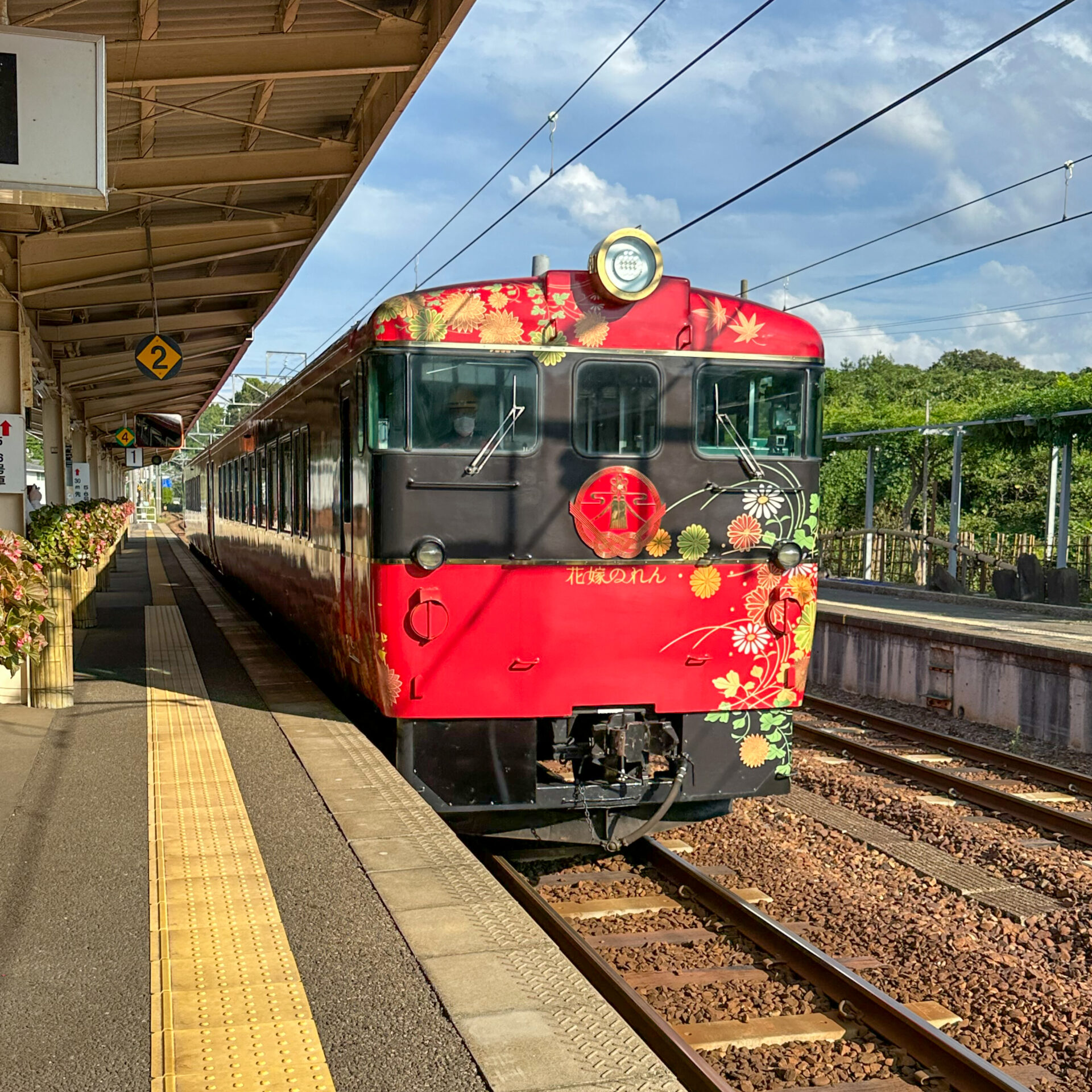 花嫁のれん号和倉温泉駅にて