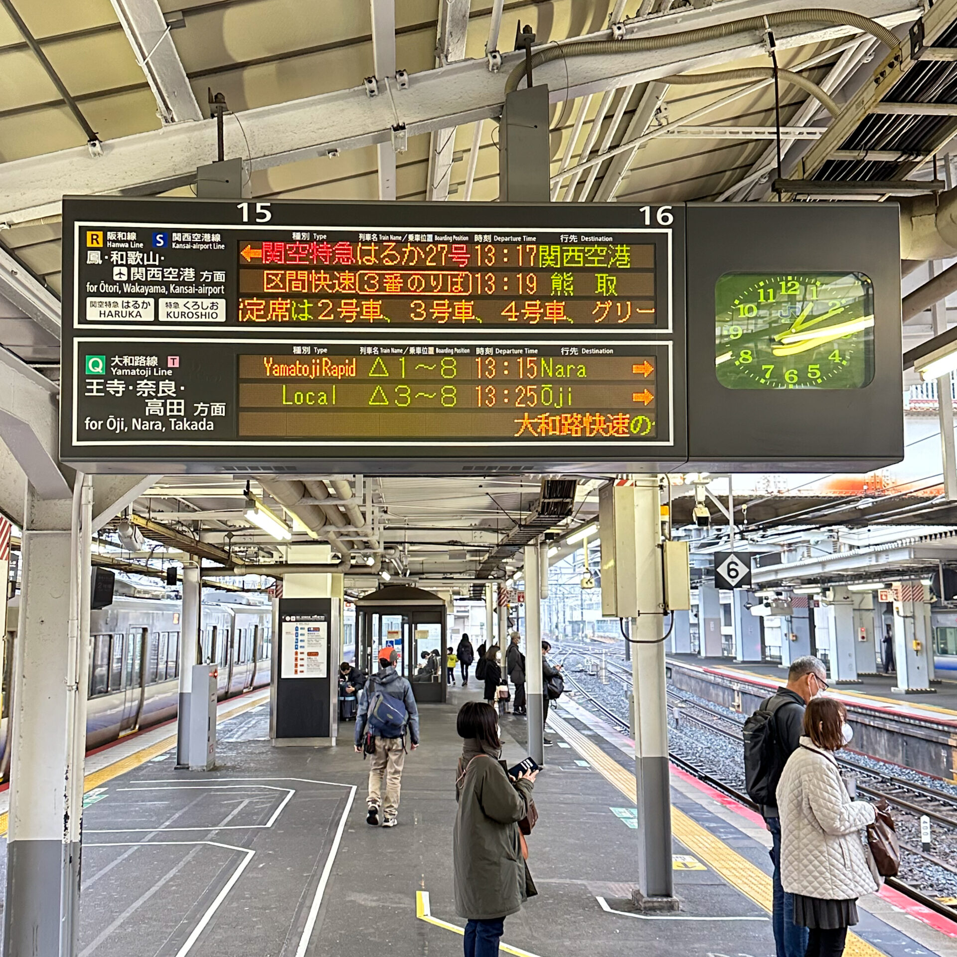 天王寺駅ホーム